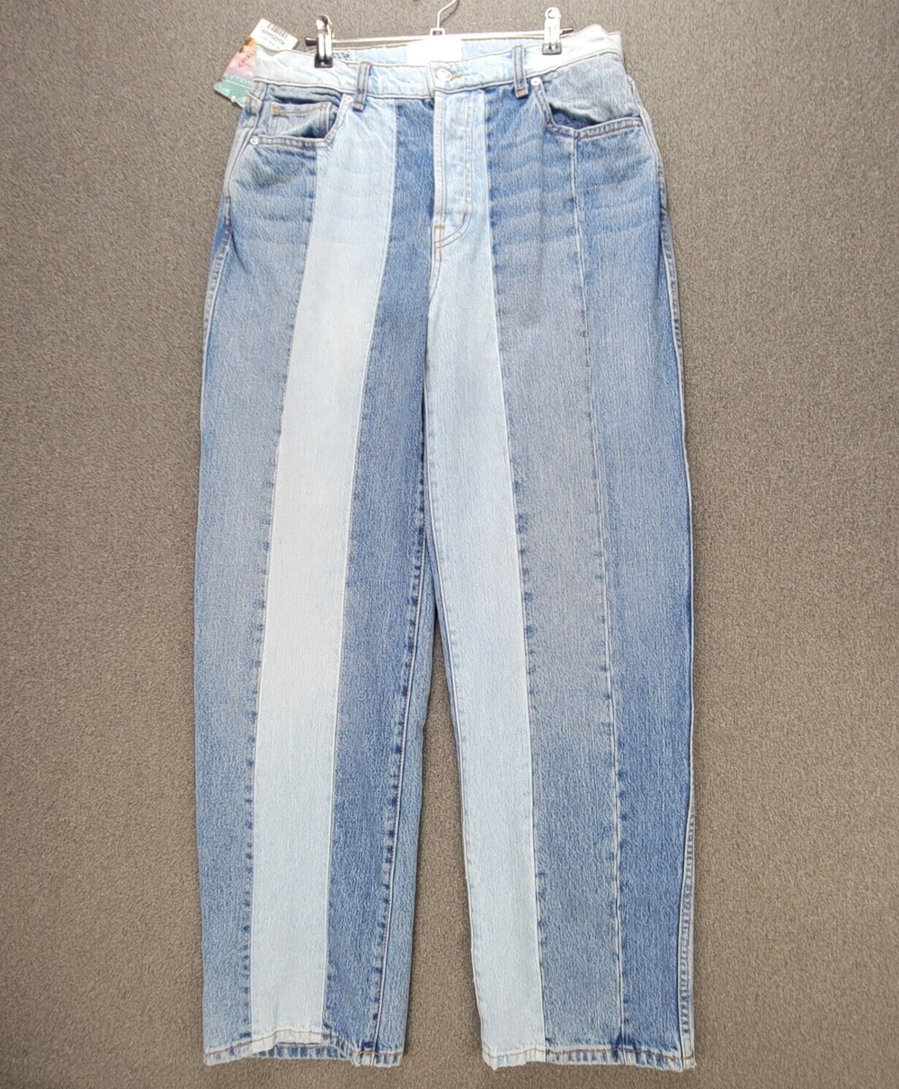 Revice Jeans Womens 31 Blue Colorblock Two Tone